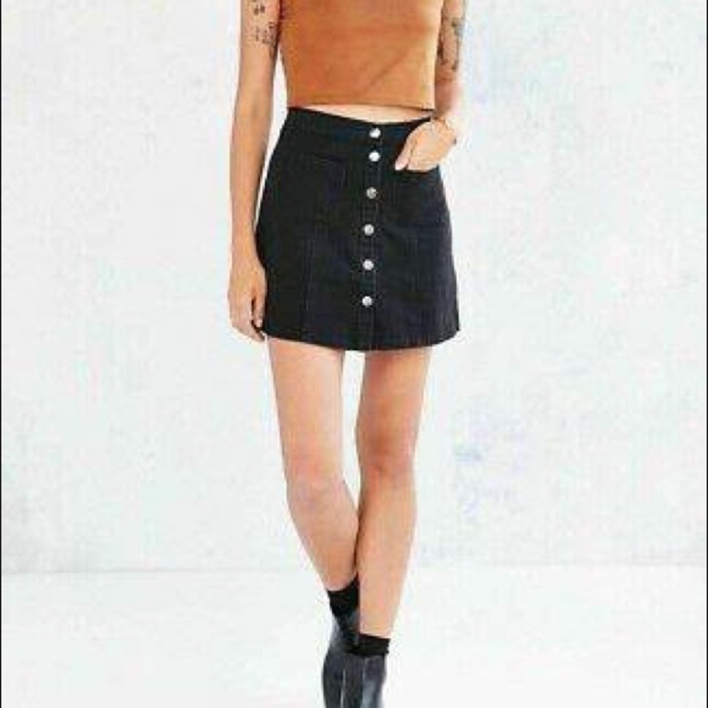 Black jean skirt -BDG Urban Outfitters